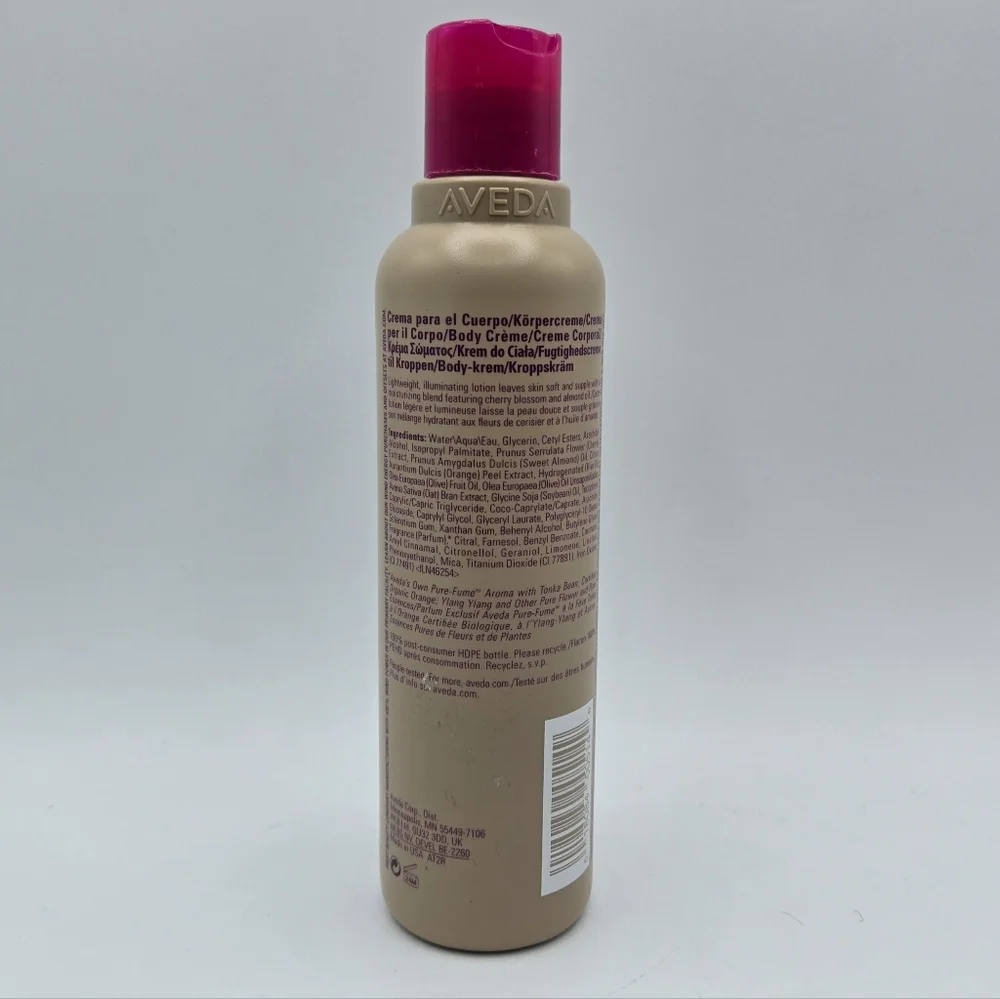 Aveda Cherry Almond Body Lotion Sweet Floral Aroma 6.7 oz